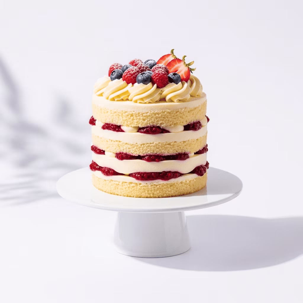 STRAWBERRY Bento Cake + 2 Cupcakes